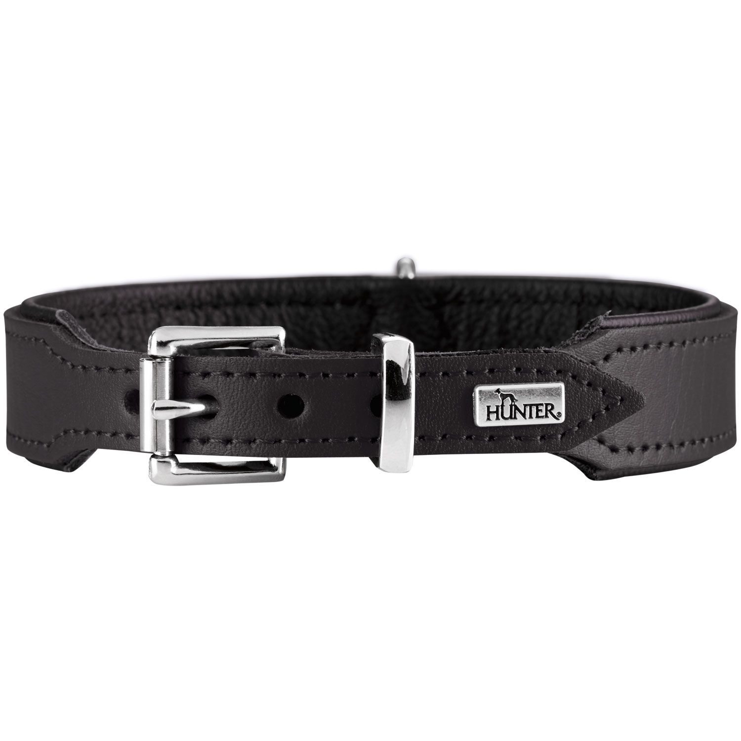 hunter-hundehalsband-halsband-basic-leder-46959-46964-tierbedarf-bvl-shop